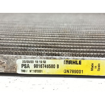 Recambio de condensador / radiador aire acondicionado para peugeot rifter 1.5 bluehdi 100 referencia OEM IAM 9816746580  