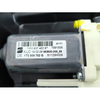 Recambio de elevalunas delantero derecho para seat leon (1p1) 1.9 tdi referencia OEM IAM RH986351XXX 1T0959702G 