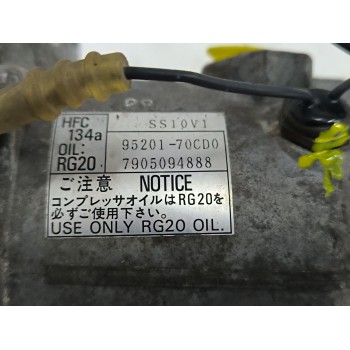 Recambio de compresor aire acondicionado para suzuki baleno (eg) 1.6 i 16v (sy416) referencia OEM IAM 9520170CD0  
