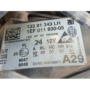 Recambio de faro izquierdo para opel corsa e (x15) 1.4 (08, 68) referencia OEM IAM   