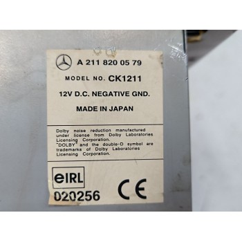 Recambio de sistema audio / radio cd para mercedes-benz clase e (w211) e 270 cdi (211.016) referencia OEM IAM A2118200579  