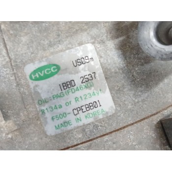 Recambio de compresor aire acondicionado para kia picanto ii (ta) 1.0 referencia OEM IAM F500CPEBB01  