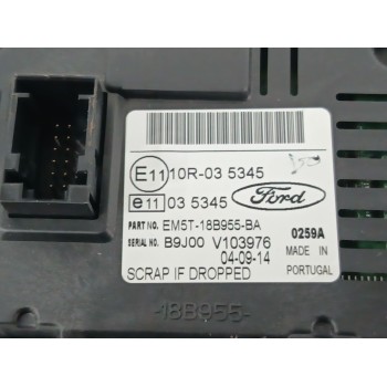 Recambio de pantalla multifuncion para ford focus iii 1.0 ecoboost referencia OEM IAM EM5T18B955BA 2014481 