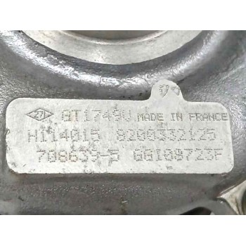 Recambio de turbocompresor para renault scenic ii grand confort expression referencia OEM IAM 8200332125 GT1749V 