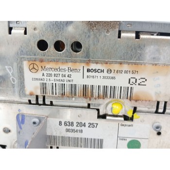 Recambio de sistema audio / radio cd para mercedes-benz clase s (w220, v220) s 320 cdi (220.026, 220.126) referencia OEM IAM A22