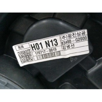 Recambio de elevalunas trasero derecho para hyundai ioniq tecno hybrid referencia OEM IAM 83480G2000 SIN MOTOR 