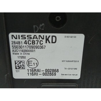 Recambio de modulo electronico para nissan x-trail iii (t32_, t32r, t32rr) 1.6 dci (t32) referencia OEM IAM 284B14CB7C A2C119290