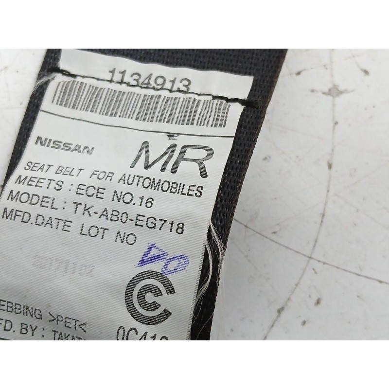 CINTURON SEGURIDAD TRASERO DERECHO