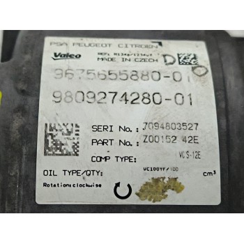 Recambio de compresor aire acondicionado para peugeot 308 ii (lb_, lp_, lw_, lh_, l3_) 1.6 bluehdi 120 referencia OEM IAM 967565