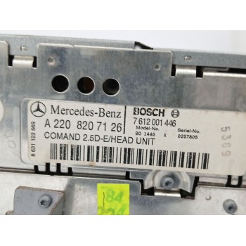 Recambio de sistema audio / radio cd para mercedes-benz clase s (w220, v220) s 500 (220.075, 220.175, 220.875) referencia OEM IA