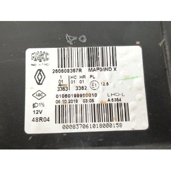 Recambio de faro izquierdo para renault clio iv grandtour (kh_) 0.9 tce 90 referencia OEM IAM 260608367R  