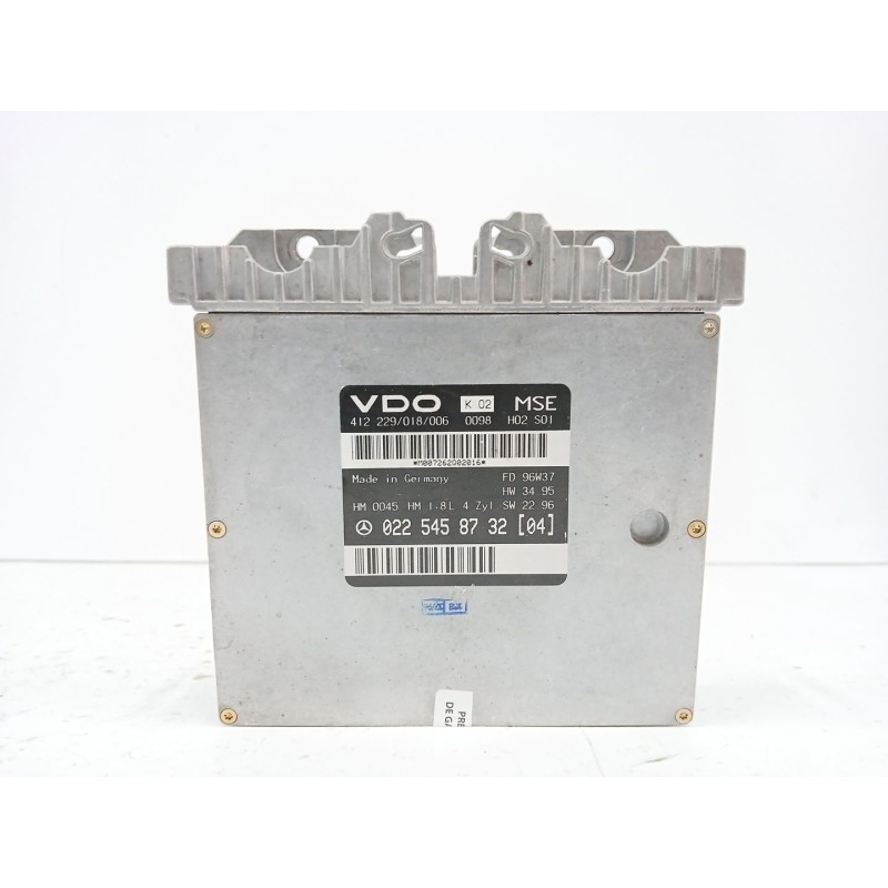 Recambio de centralita motor uce para mercedes-benz clase c (w202) c 180 (202.018) referencia OEM IAM 0225458732 412229018006 