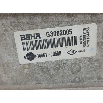 Recambio de intercooler para nissan qashqai i (j10, nj10) 1.5 dci referencia OEM IAM 14461JD50B  
