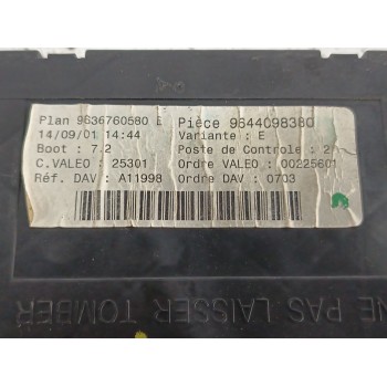 Recambio de caja reles / fusibles para peugeot 307 (3a/c) 1.6 16v referencia OEM IAM 9644098380 9636760580 