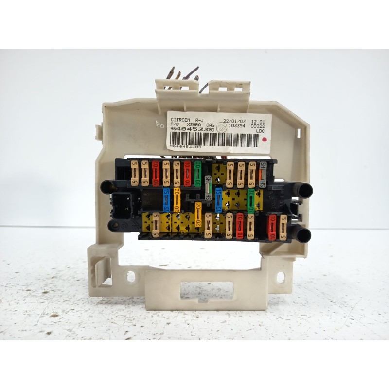 Recambio de caja reles / fusibles para citroën xsara coupé (n0) 1.6 16v referencia OEM IAM 9648453380  