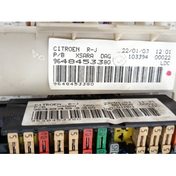 Recambio de caja reles / fusibles para citroën xsara coupé (n0) 1.6 16v referencia OEM IAM 9648453380  