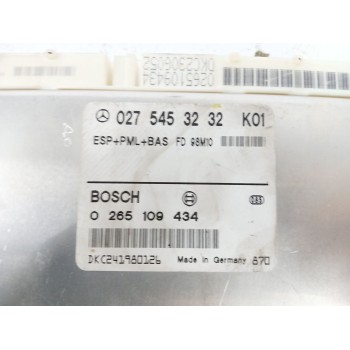 Recambio de centralita abs para mercedes-benz clase e (w210) berlina 4.3 v8 24v cat referencia OEM IAM 0275453232 0265109434 