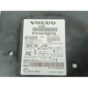 Recambio de modulo electronico para volvo xc40 (536) d3 referencia OEM IAM P31676870 AC92218104A 