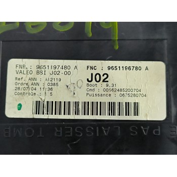 Recambio de caja reles / fusibles para peugeot 307 cc (3b) 2.0 16v referencia OEM IAM 9651197480A  
