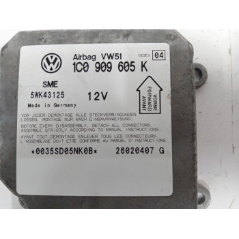 Recambio de centralita airbag para volkswagen polo iv (9n_, 9a_) 1.4 16v referencia OEM IAM 1C0909605K 5WK43125 