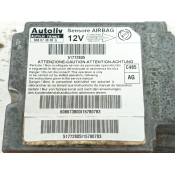 Recambio de centralita airbag para fiat doblo monospace (119_, 223_) 1.3 jtd referencia OEM IAM 51772805 608673800 