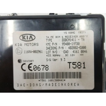 Recambio de modulo electronico para kia picanto ii (ta) 1.0 referencia OEM IAM 954001YFB0  