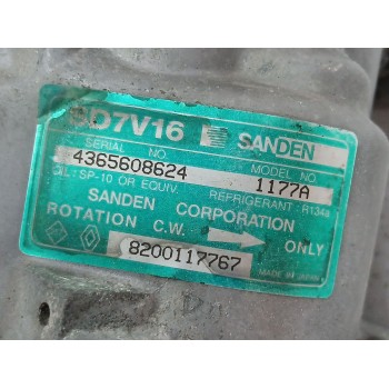 Recambio de compresor aire acondicionado para dacia logan (ls_) 1.5 dci (ls0k) referencia OEM IAM 8200117767  