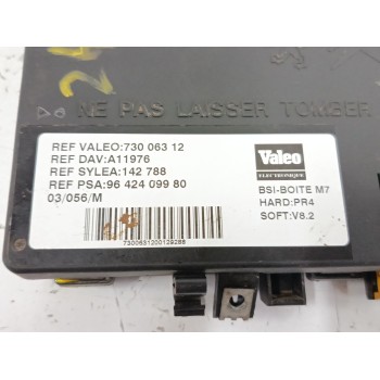 Recambio de caja reles / fusibles para peugeot partner (s1) 1.9 diesel referencia OEM IAM 9642409980  