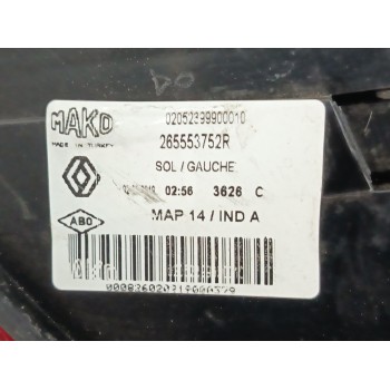 Recambio de piloto trasero izquierdo para renault clio iv (bh_) 0.9 tce 75 (bhnp) referencia OEM IAM 265553752R  