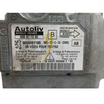 Recambio de centralita airbag para peugeot 307 berlina (s2) 1.6 hdi referencia OEM IAM 9654491180 606877300 