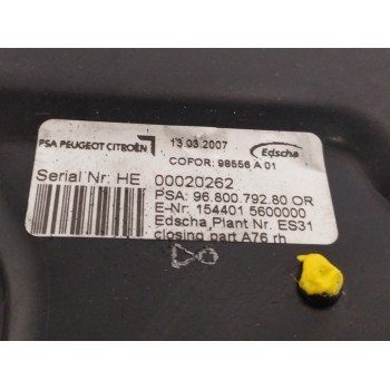 Recambio de cerradura maletero / porton para peugeot 207 cc 1.6 16v referencia OEM IAM 9680079280 DE TECHO DELANTERA DERECHA