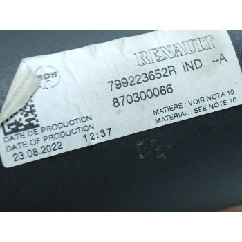Recambio de bandeja trasera para dacia jogger (rk_) 1.0 tce 90 eco-g referencia OEM IAM 799223652R  