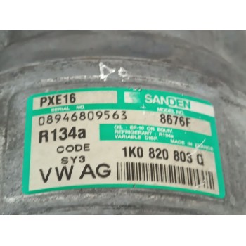 Recambio de compresor aire acondicionado para volkswagen passat b6 (3c2) 2.0 tdi referencia OEM IAM 1K0820803Q R134A 