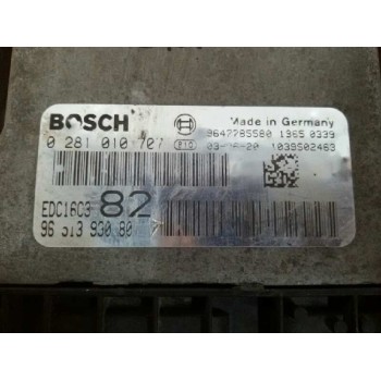 Recambio de centralita motor uce para peugeot 206 berlina xt referencia OEM IAM 9631399080  0281010707