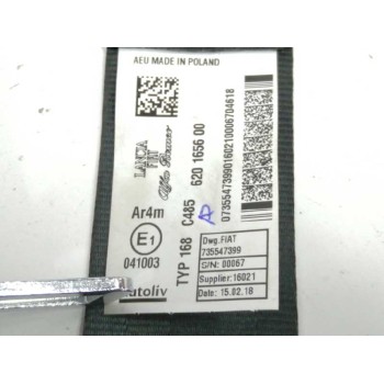 Recambio de cinturon seguridad trasero derecho para fiat punto (199) nueva coleccion referencia OEM IAM 735547399 620165600 