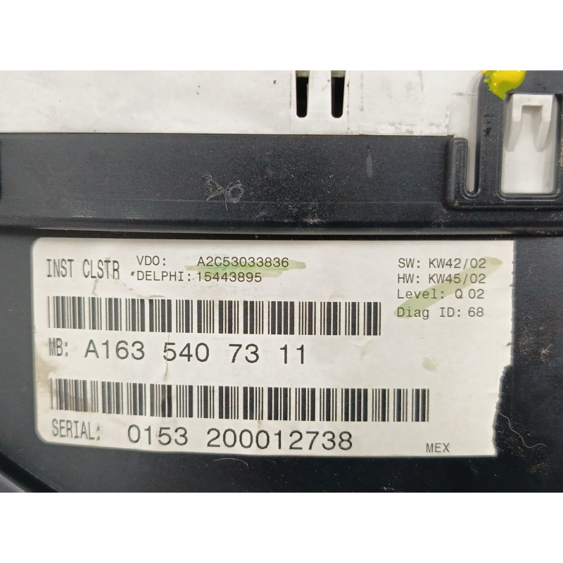 CUADRO INSTRUMENTOS A2C53033836