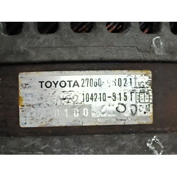 Recambio de alternador para toyota auris (_e15_) 1.4 d-4d (nde150_) referencia OEM IAM 270600N021 1042105151 