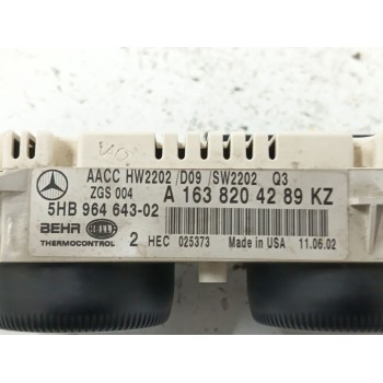 Recambio de mando climatizador para mercedes-benz clase m (w163) 3.7 v6 cat referencia OEM IAM   