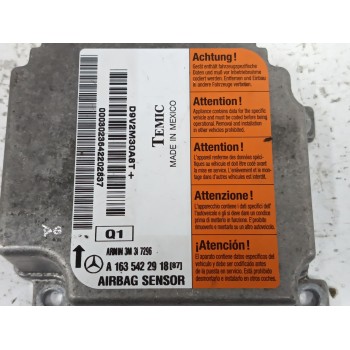Recambio de centralita airbag para mercedes-benz clase m (w163) 3.7 v6 cat referencia OEM IAM A1635422918  