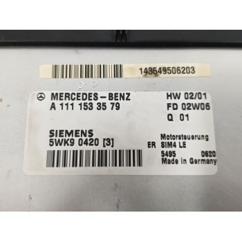 Recambio de centralita motor uce para mercedes-benz clase e (w210) e 200 kompressor (210.048) referencia OEM IAM A1111533579 5WK