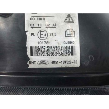 Recambio de faro derecho para ford focus berlina (cap) ghia referencia OEM IAM 4M5113W029RD  