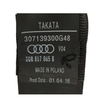 Recambio de cinturon seguridad trasero derecho para audi q3 (8ug) 2.0 16v tdi referencia OEM IAM 8U0857805B  