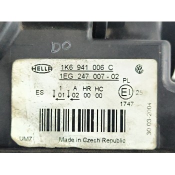 Recambio de faro derecho para volkswagen golf v (1k1) 2.0 tdi 16v referencia OEM IAM 1K6941006  