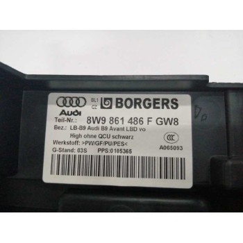 Recambio de alfombra maletero para audi a4 avant (8w5) sport edition quattro referencia OEM IAM 8W9861486F INCLUYE HUECO GATO Y 