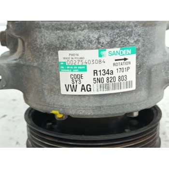 Recambio de compresor aire acondicionado para audi a3 sportback (8pa) 1.6 tdi referencia OEM IAM 5N0820803 R134A 
