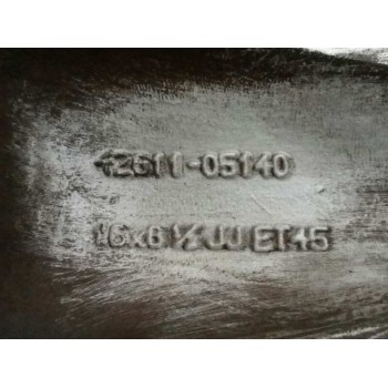 Recambio de llanta para toyota avensis berlina (t25) 2.0 d4-d sol berlina (5-ptas.) referencia OEM IAM 4261105140 16X6,5JJ ET45 