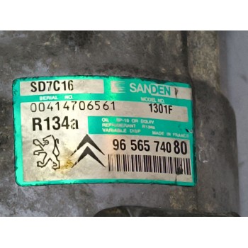 Recambio de compresor aire acondicionado para peugeot 407 (6d_) 1.6 hdi 110 (6d9hzc, 6d9hyc) referencia OEM IAM 9656574080 SD7C1