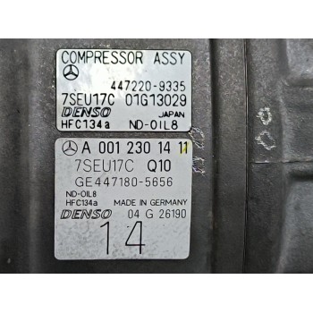 Recambio de compresor aire acondicionado para mercedes-benz clase e (w211) e 350 4-matic (211.087) referencia OEM IAM A001230141