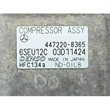 Recambio de compresor aire acondicionado para mercedes-benz clase a (w168) a 170 cdi (168.009, 168.109) referencia OEM IAM A0002