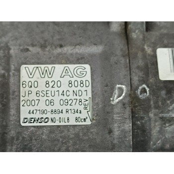 Recambio de compresor aire acondicionado para seat ibiza iv (6j5, 6p1) 1.6 referencia OEM IAM 6Q0820808D JP6SEU14C 